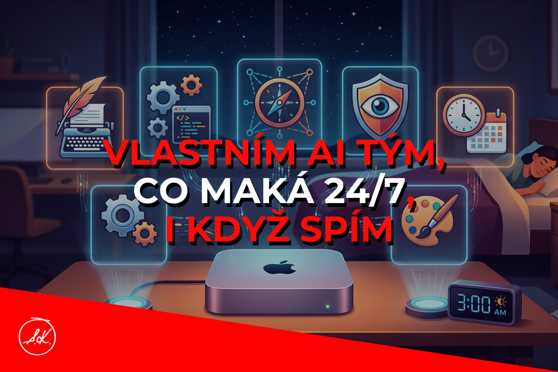 Postavil jsem si vlastní AI tým. Maká 24/7, i když spím